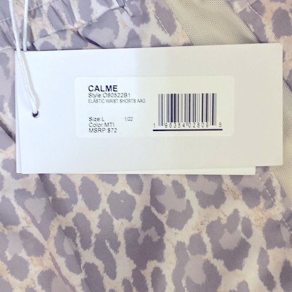 Johnny Was Calme Elastic Waist Shorts Size L - Picture 6 of 6